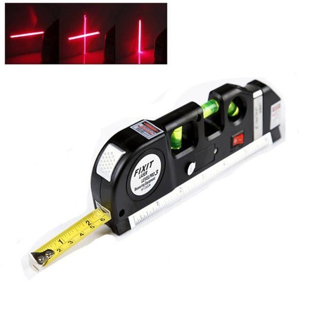 Niveau à bulle laser, outil de mesure laser polyvalent, 2,5 m