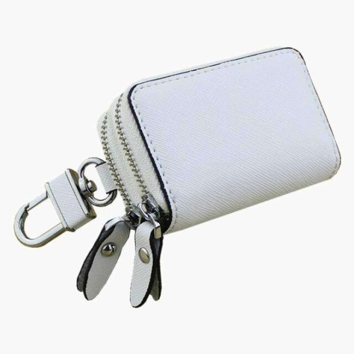 Porte-clés En Cuir Véritable - Étui Pour Clés Voiture, Maison, Cartes, Unisexe, Neuf