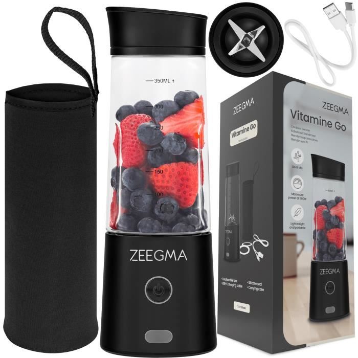 Mixeur portable - ZEEGMA - Vitamine go - Ultra-léger - 450ml - Sans fil - Fonction glace pilée