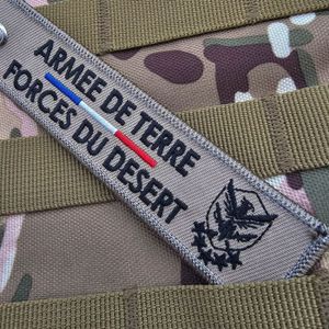 Porte-clés Patch Brodé - Groupe Sanguin B+ - Style Militaire Kaki - Neuf Avec étiquettes