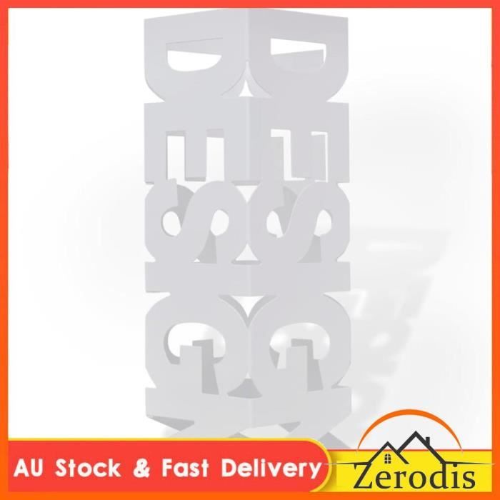 Porte-Parapluie Carré Blanc Acier 48,5 Cm - Support Canne Bâton Avec Bac Récupérateur Amovible