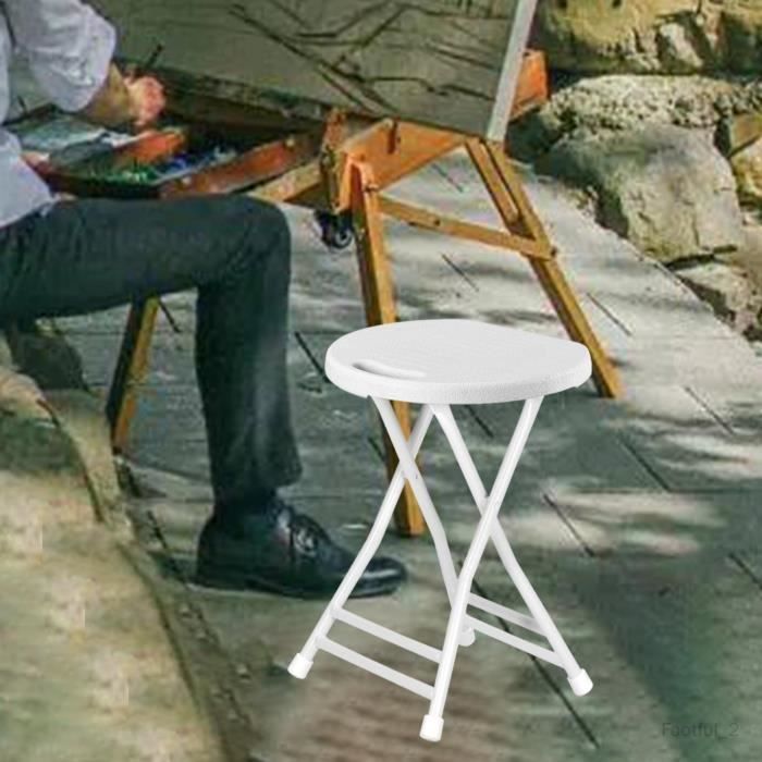 Tabouret Pliant Camping 31 Cm – Léger Et Compact – Charge Max élevée – Pour Randonnée, Pêche, Jardin, Festivals