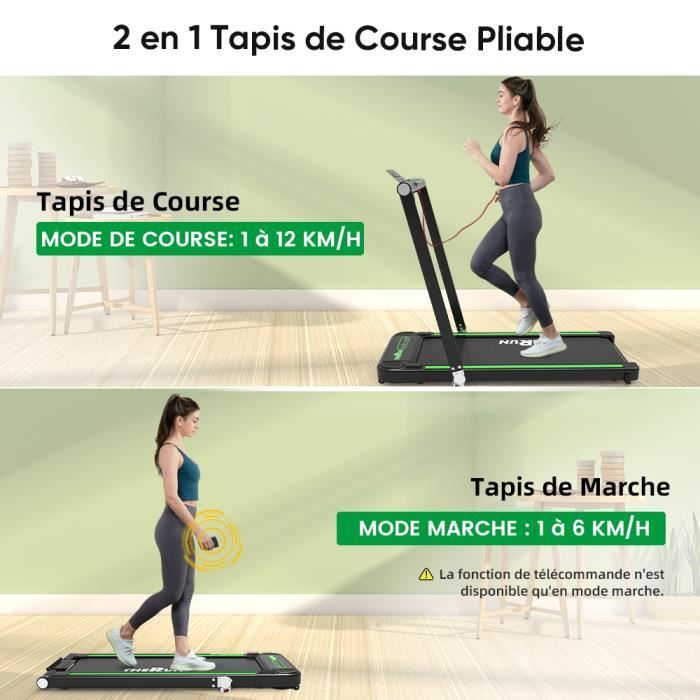 Tapis de Course Pliable DRIPEX THERUN 2,5 HP Contrôle à
