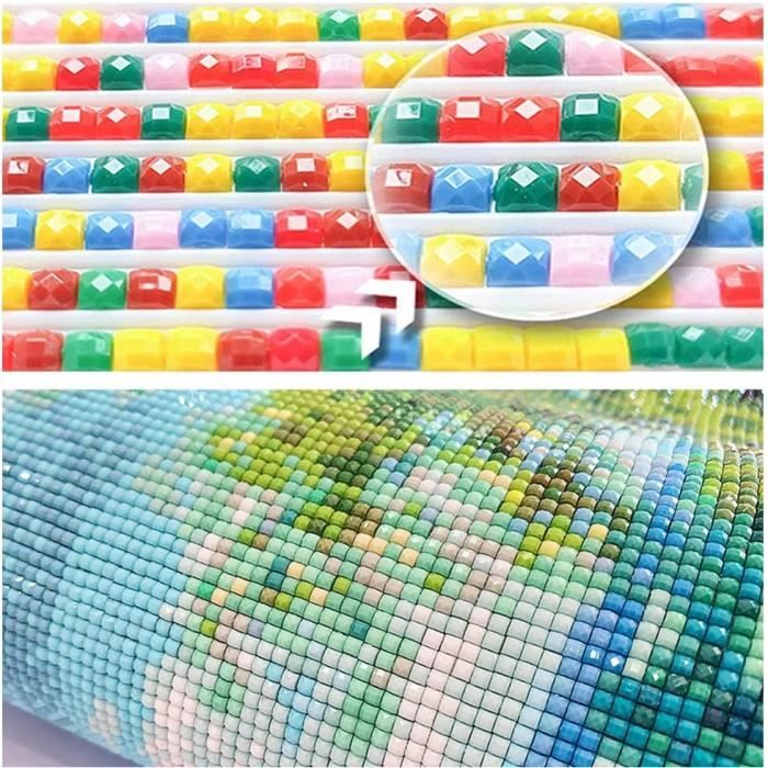 Diamond Painting Cerf Jaune,Grand Taille Peinture Diamant Par Numéros Kits Complet Strass Cristal Point De Croix Broderie Art Pour La Décoration à La