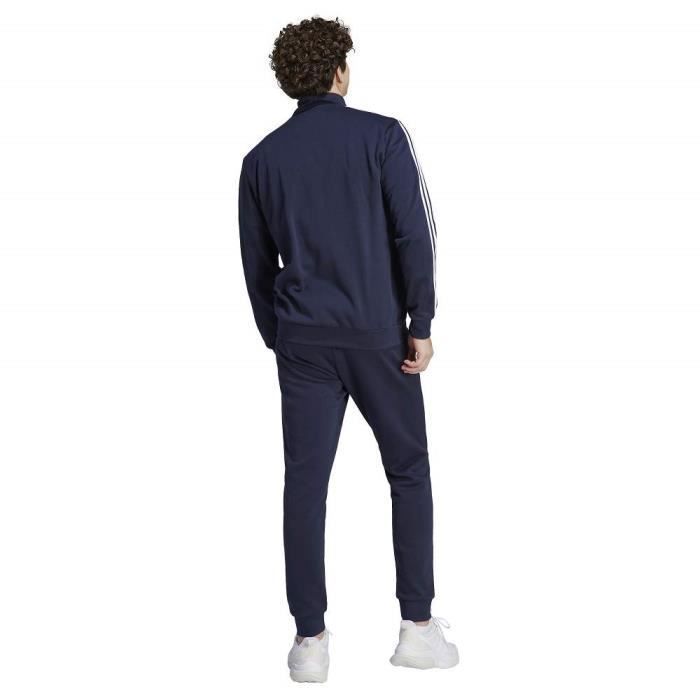 Surv??tement - ADIDAS - Basic 3-Stripes - Fleece - Bleu - Manches longues Bleu - Cdiscount Pr??t-?� 