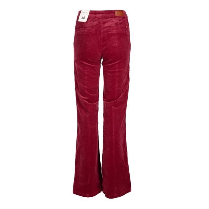 Pantalon velours bordeaux femme top
