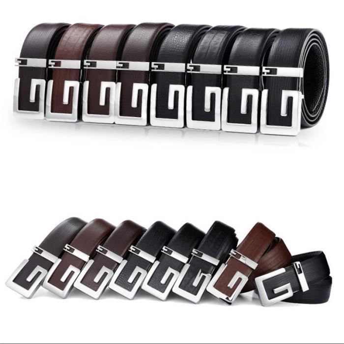 Ceinture marron haute qualité vintage pour boucle de ceinture - Boucle