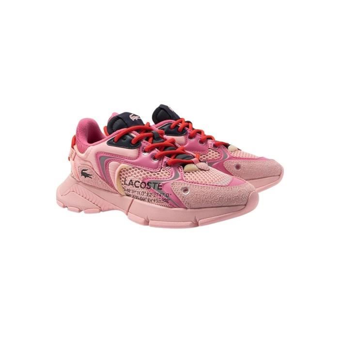 Baskets Lacoste femme Rose - Pallas Cuir