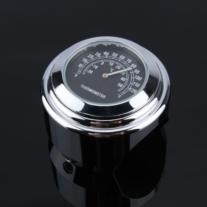 Chronometre Guidon Horloge Guidon Moto - Compteur Temps Précis - Alliage Aluminium Chromé - Étanche - Pour Guidon 22-25 Mm Horloge Moto Chronometre Guidon Horloge Guidon Moto - Compteur Temps Précis - Alliage Aluminium Chromé - Étanche - Pour Guidon 22-25 Mm Horloge Moto