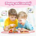 Busy Board Montessori Jouet, Jeu Educatif pour Apprendre Motricité Fine,  pour Enfants Tableau Activités Montessori 1 2 3 4 ans-2