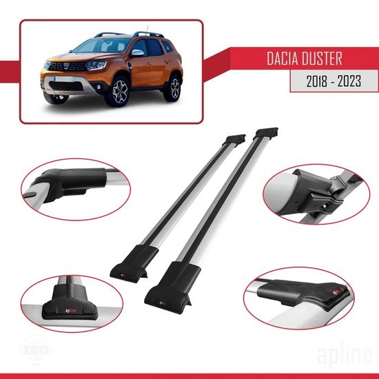 Apline Barres De Toit ACE-1 Pour Dacia Duster 2018-2023 - Porte-Bagages Noir