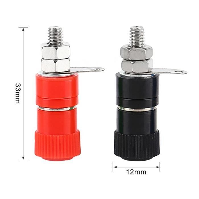 Bornes De Liaison Prise Femelle 4mm - Lot De 20 (5 Couleurs) Pour Fiches Banane, Électronique, Haut-Parleurs