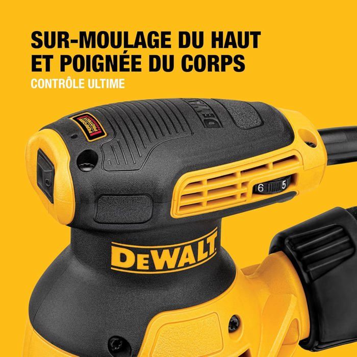 Ponceuse excentrique 280W 125mm en boite en carton DEWALT DWE6423-QS