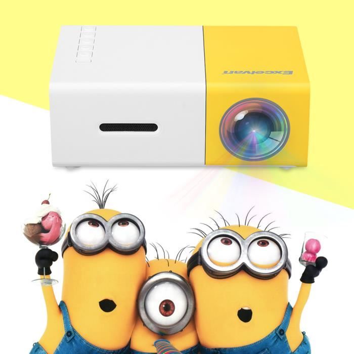 Mini Projecteur Portable 1080P Full HD - Compatible HDMI/USB/AV, Taille 12.7x8.15cm, 243g - 7