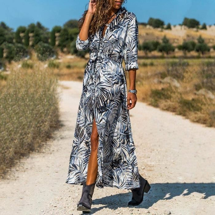 Robe longue manche longue casual sales