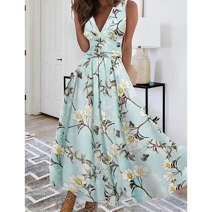 Robe portefeuille longue casual cheap