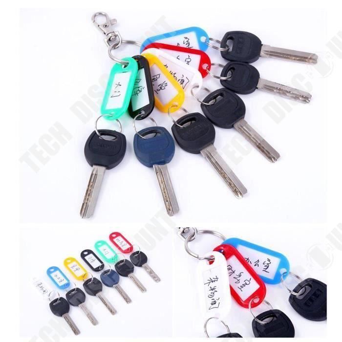 Porte-clés avec anneau, Étiquettes de voiture