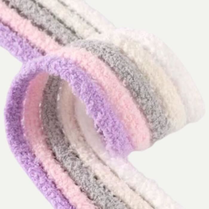 Lacets En Peluche AJUNLKVDR - Lot De 2 Paires - 120cm - Doux Et Élastiques - Blanc