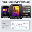 TOPDON TC002 Caméra thermique pour iOS 256 x 192 Résolution thermique Plage de température thermique construite pour iPhone & iPad-3