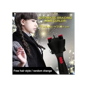 Machine à Tresser Automatique + Set Strass – 60 Gemmes – Coiffure DIY Enfant – Cadeau Fille 5-15 Ans – Rose