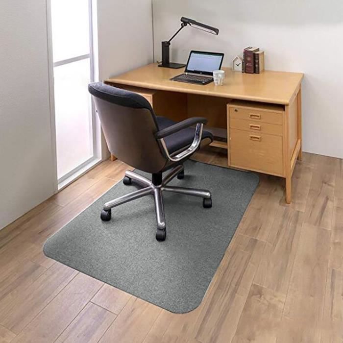 Tapis de chaise de bureau de chaise de bureau à la maison pour le tapis de  protection en bois de plancher mou de plancher - Gris - Cdiscount Maison