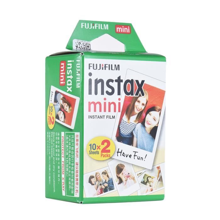 Fujifilm Instax Mini 20 Feuilles Film Blanc Photo Papier Instantané  Impression pour Fujifilm Instax Mini 7s / 8 / 25 / 90 / 9 - Cdiscount  Appareil Photo