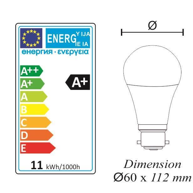 Ampoule détecteur de mouvement led opaque E27 1055 Lm = 75 W, OSRAM