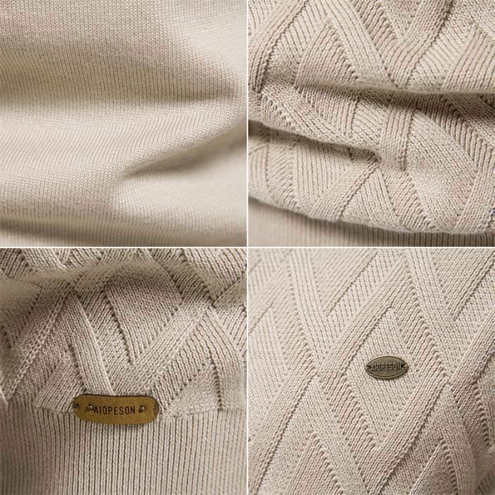 Pull H&M Col V En Laine Mélangée Taille S - Motif Diamant Devant, Uni Dos, Neuf Sans étiquette