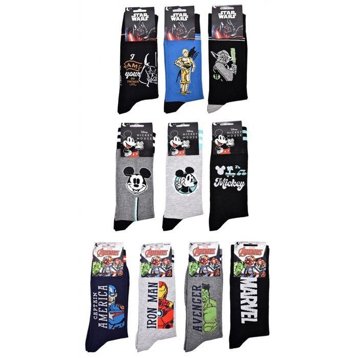 Chaussettes fantaisie et amusantes pour la famille sur