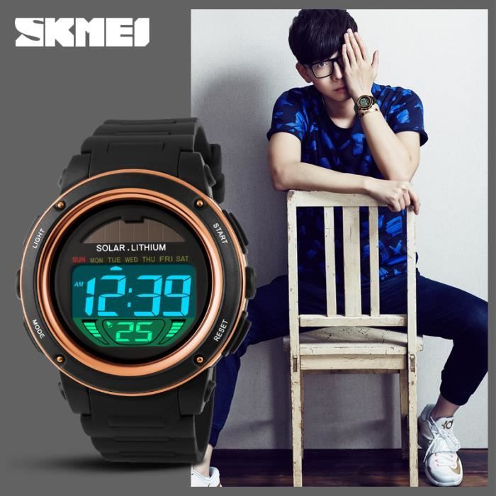 Montre a energie hotsell solaire