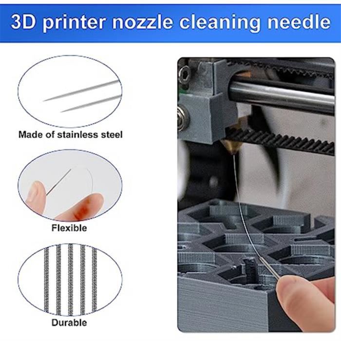 Kit de nettoyage de buse d'imprimante 3D, Kit d'outils de