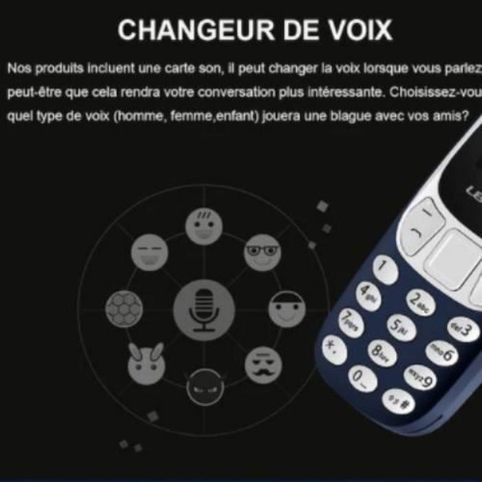 Orange-Mini téléphone portable L8STAR BM70, sans fil, Bluetooth