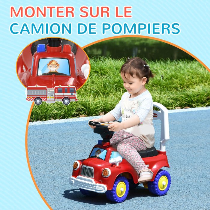 Porteur trotteur Enfants AIYAPLAY véhicule à pousser camion de