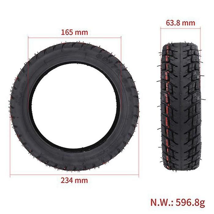 Pneu WANDA 90/65-6.5 Sans Chambre à Air – Antidérapant, Tout-terrain, Pour Scooter électrique Et Mini Motocross, En Caoutchouc Noir Résistant