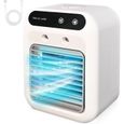 Climatiseur portable - Rafraîchisseur d'air - 2 vitesses, 2 niveaux de brume fraîche - Petit ventilateur climatiseur, ventilateur de