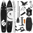 FitEngine Stand Up Paddle Board kit Complet | Allrounder Trip Sup avec Support pour caméra d'action, Sac Sec Gonflable, Housse[74]-0