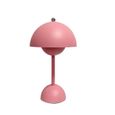 Lampe de table sans fil LED Rechargeable au design moderne Simple, idéal pour décoration chambre fille- Rose-0