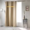 Douceur dInt/érieur Panama Rideau avec Oeillets Coton Rose 140 x 240 x 240 cm