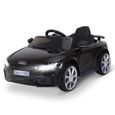 Véhicule électrique enfant Audi TT RS 12 V 35 W V. max. 5 Km/h télécommande effets sonores + lumineux noir 123x71x49cm Noir-0
