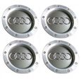 Lot de 4 centre de roue cache moyeu gris Remplacement pour Audi TT 8D0601165k 8D0 601 165K A014-0