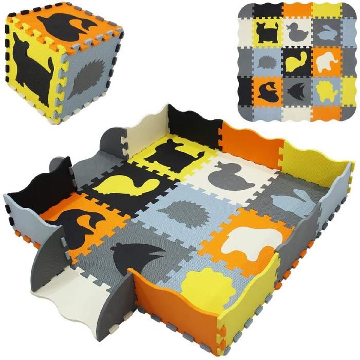 Qqpp Eva Puzzle Tapis Mousse Bebe Ideal Pour Les Tapis De Jeux Enfant 9 Dalles 30 30 1cm Animaux Qqp 54b9f16 Cdiscount Sport