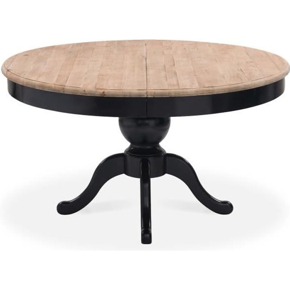 Table extensible en bois SIDONIE Noir - Cdiscount