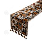 PASSIONOVA INN Halloween 35x180cm nappe d'halloween chemin de table d'ambiance nappe imprimée en coton halloween serviette de décoration de
