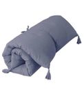 Futon - ENJOY HOME - LOLA - 1 personne - Gris foncé - 60 cm x 120 cm - Uni - Meuble de chambre - Relaxation