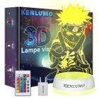 KENLUMO Lampe naruto Noël Enfant Cadeau Lampe de chevet LED télécommande Touchez pour changer de couleur USB decoration chambre ado
