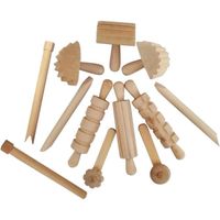 Jeu d'outils en bois pour enfants - Moules à biscuits - Jouets éducatifs
