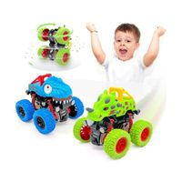 Jouet Lot de 2 Truck Dinosaure, Cars Bebe Jeux Camion Enfant Garçon Cadeau 2 3 4 5 Ans