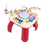 Table d'activité Jouet Musical Bébé 6 en 1 Jouets Musicaux d'éveil Cadeau Jeux Instrument de Musique Bebe Educatif pour Enfant Fille