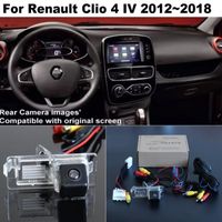 Caméra de recul,Caméra de recul HD pour Renault Clio 4 IV 2012 2013 2014 2015 2016 2017 2018 écran d'origine moniteur - 12v[A292796]