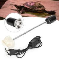 Lampe solaire à spectre complet UVB tortue pour animaux de compagnie chauffage et chauffage support de lampe chauffante UVA EU 220